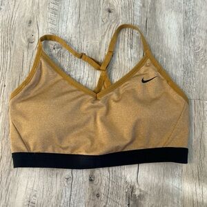 Nike Gold Sports Bra